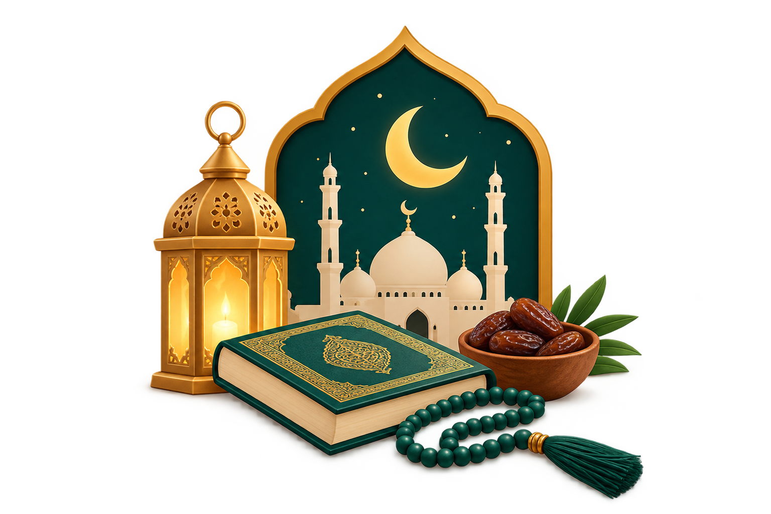 Islamic Tasbih Counter with Quran and prayer beads